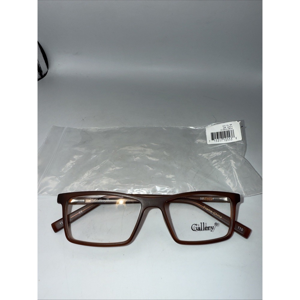 Gallery FINN‎ BR 46-12-125 Brown Plastic Full Rim Eyeglasses Frame Only